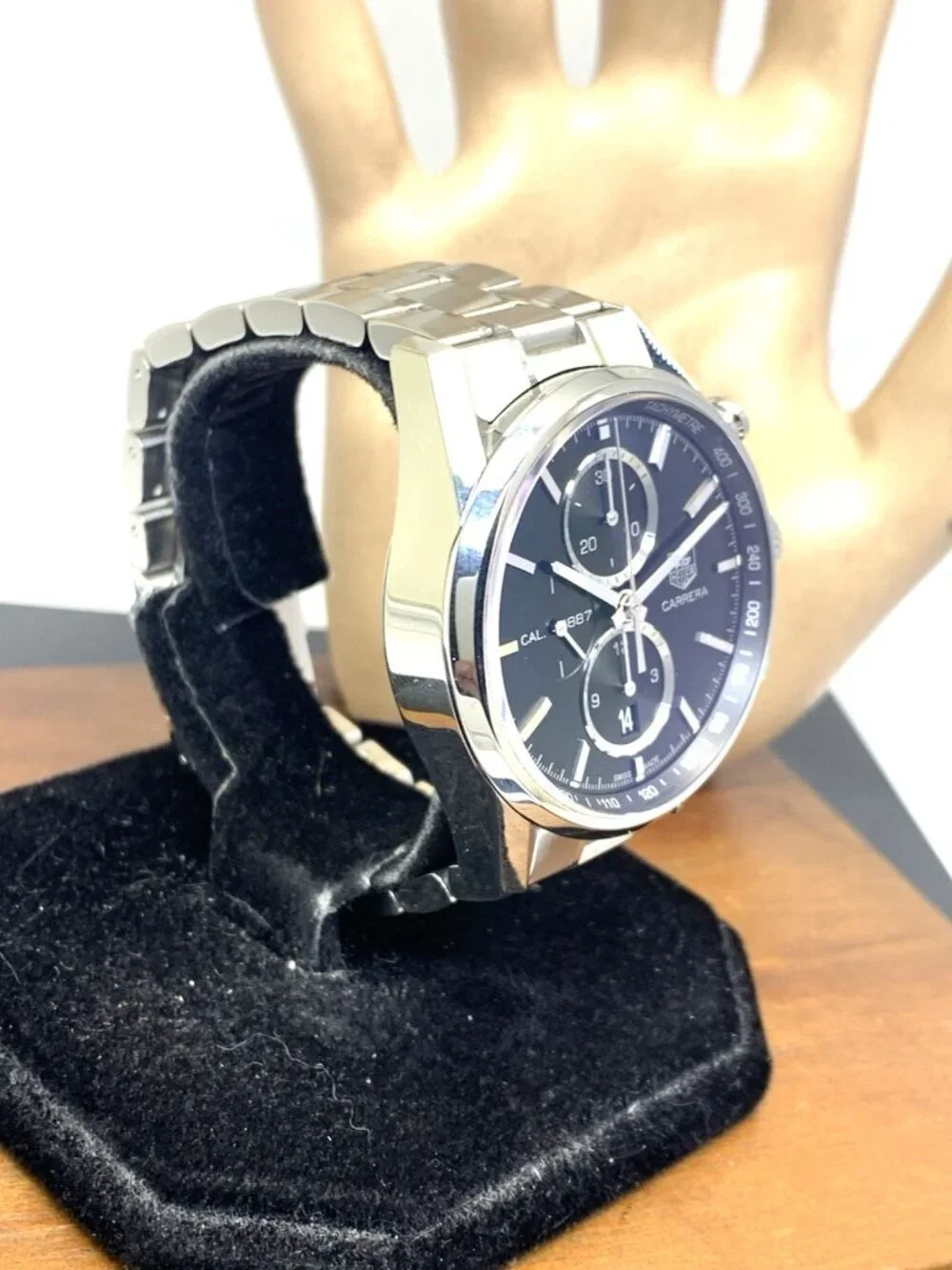 Tag Heuer Carrera Men's Watch CAR2110 Swiss Automatic Black Dial Steel 41mm